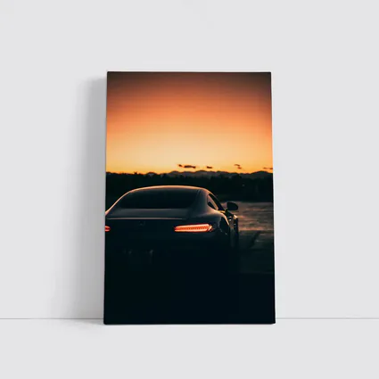 Mercedes AMG GT Rear Sunset Glow