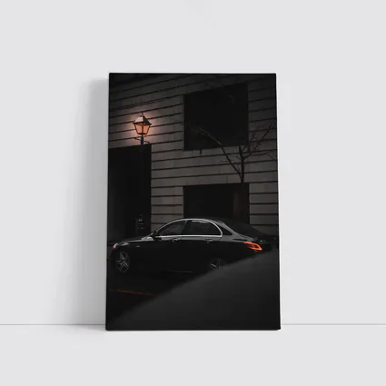 Mercedes E Class Dark City Street Night