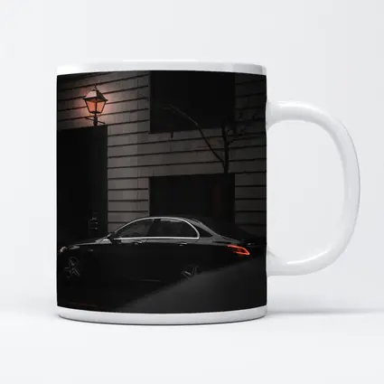 Mercedes E Class Dark City Street Night