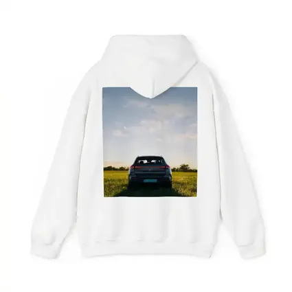 Mercedes EQC Rear View Green Field