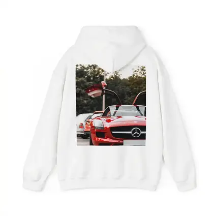 Red Mercedes SLS AMG Gullwing Doors Open