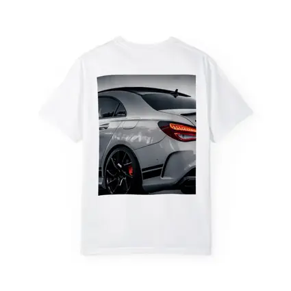 Mercedes AMG Gray Sports Car Rear View