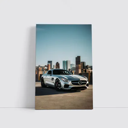 Mercedes AMG GT Silver City Skyline