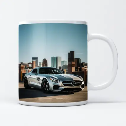 Mercedes AMG GT Silver City Skyline
