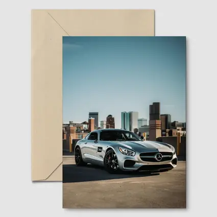 Mercedes AMG GT Silver City Skyline