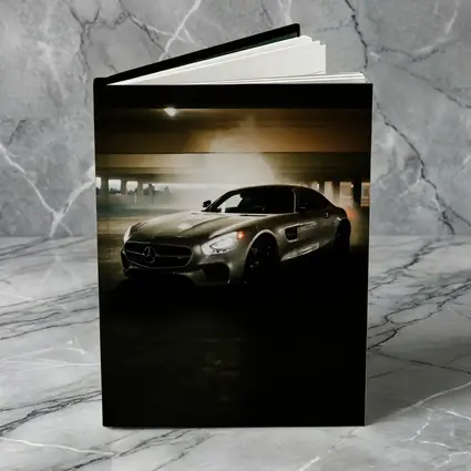 Mercedes AMG GT Silver Parking Garage Night