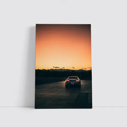 Mercedes AMG GT Rear Sunset Track Shot