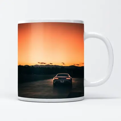 Mercedes AMG GT Rear Sunset Track Shot