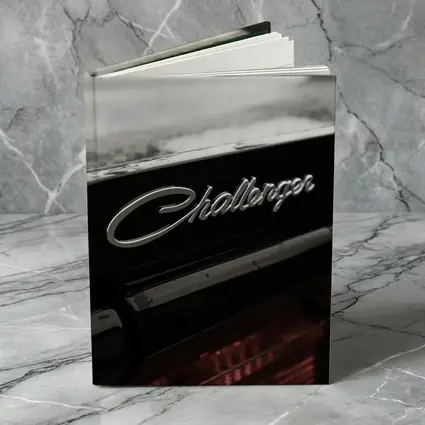Dodge Challenger Badge Black Car Rainy Day