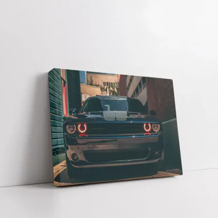Dodge Challenger Dark Muscle Car Urban Street