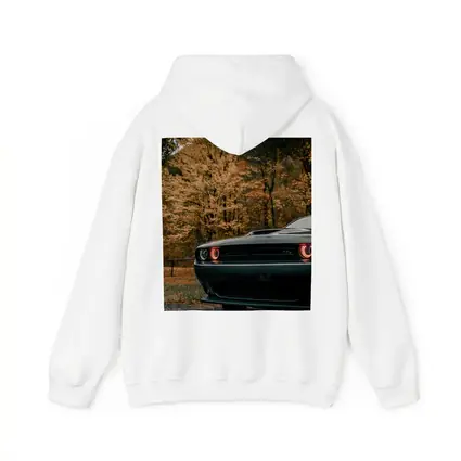 Dodge Challenger Dark Muscle Car Autumn Trees