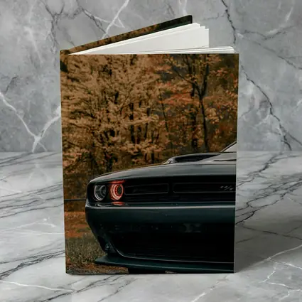 Dodge Challenger Dark Muscle Car Autumn Trees