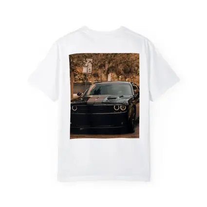 Dodge Challenger Black Muscle Car Street