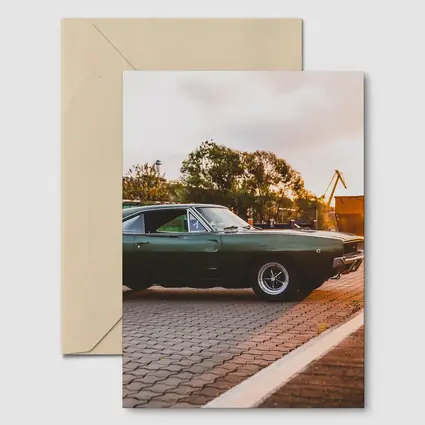 Dodge Charger Classic Muscle Car Sunset