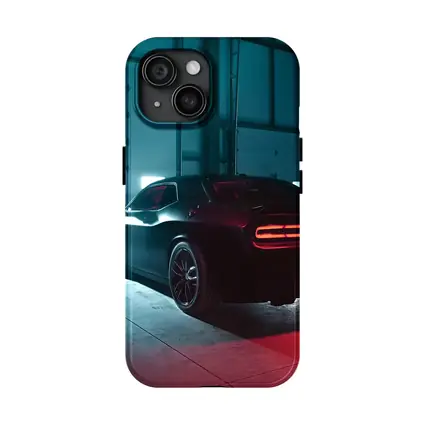 Dodge Challenger Dark Muscle Car Garage
