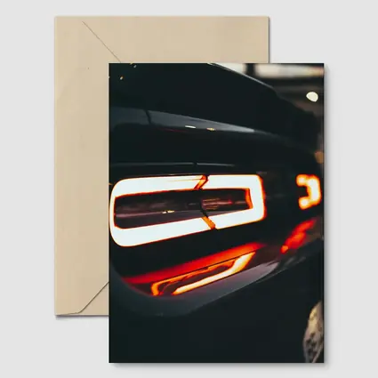 Dodge Challenger Tail Light Dark Close Up
