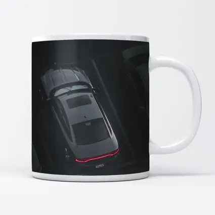 Audi RS7 Aerial View Dark Parking