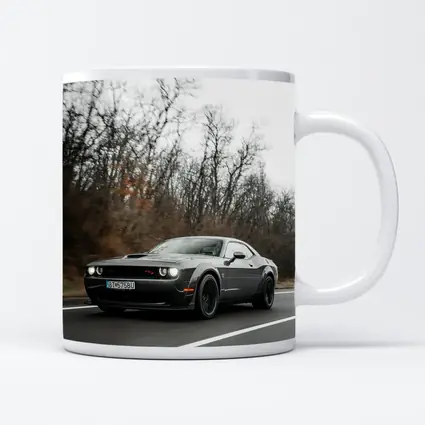Dodge Challenger Dark Gray Road Drive