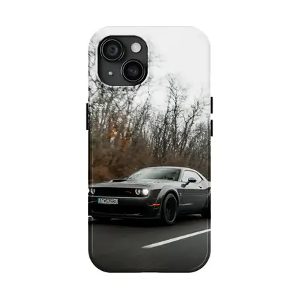 Dodge Challenger Dark Gray Road Drive