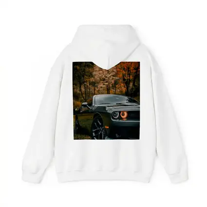 Dodge Challenger Dark Gray Autumn Forest
