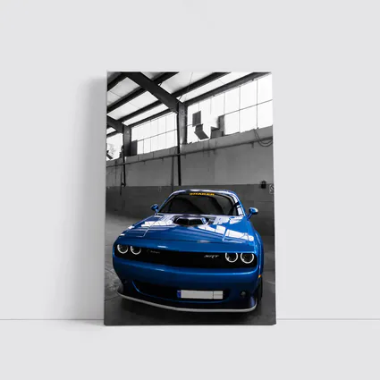 Dodge Challenger SRT Shaker Blue Garage