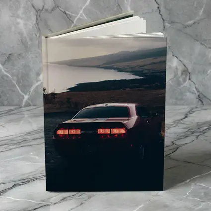 Dodge Challenger Red Taillights Coastal Road