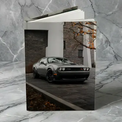 Dodge Challenger Gray Muscle Car Urban Setting