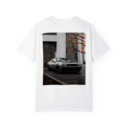 Dodge Challenger Gray Muscle Car Urban Setting