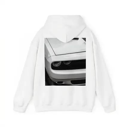 Dodge Challenger Front Close Up Black White