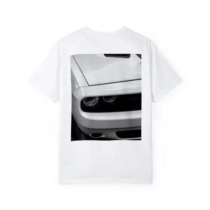Dodge Challenger Front Close Up Black White