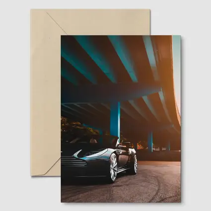 Aston Martin DB11 Under Urban Bridge Sunset