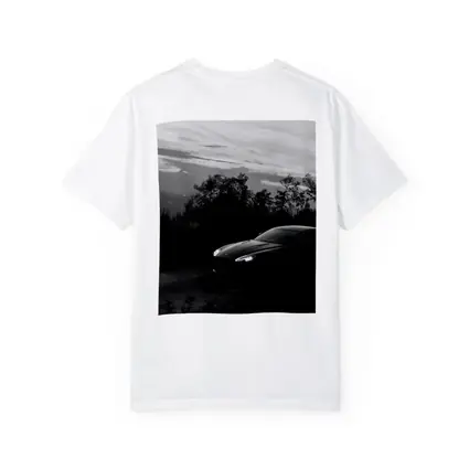 Aston Martin Vantage Black and White Dusk