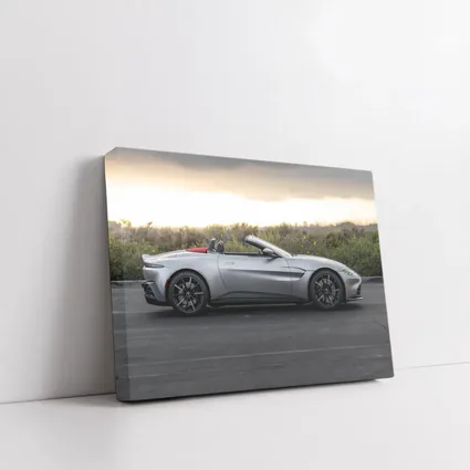 Aston Martin Vantage Roadster Silver Side Profile