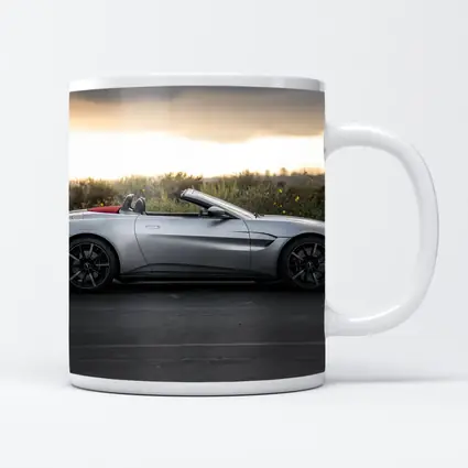 Aston Martin Vantage Roadster Silver Side Profile