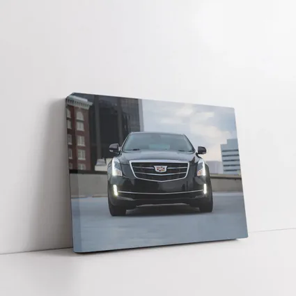 Cadillac ATS Black Front View City