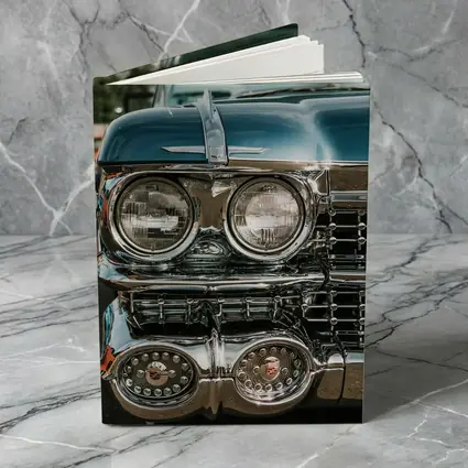 Classic Cadillac Chrome Grille Street Scene
