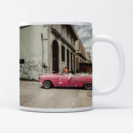 Pink Chevrolet Classic Convertible Havana Street