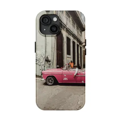 Pink Chevrolet Classic Convertible Havana Street