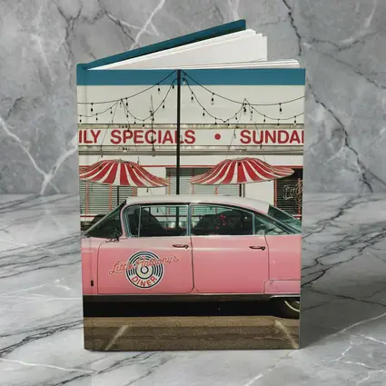Pink Cadillac Classic American Diner Scene