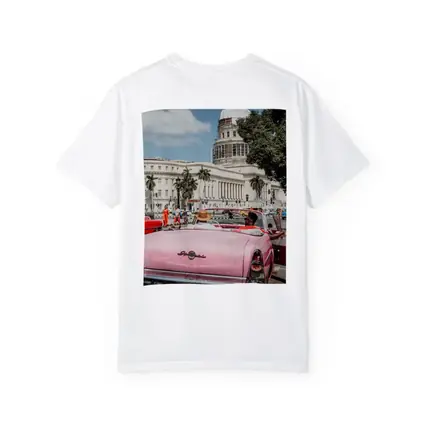 Pink Classic Car Havana Capitol Cuba Street