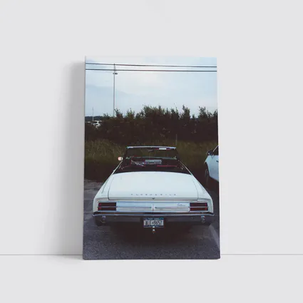 Oldsmobile Cutlass Convertible Rear View White
