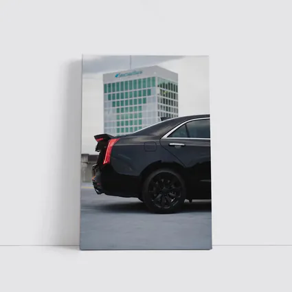 Black Cadillac ATS Rear Urban Rooftop