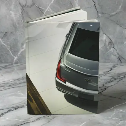 Cadillac CT5 Silver Sedan Showroom View