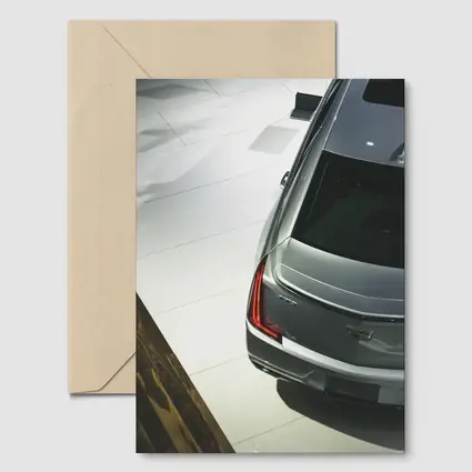 Cadillac CT5 Silver Sedan Showroom View