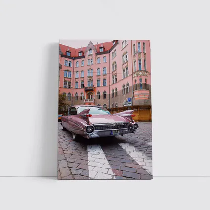 Classic Cadillac DeVille Pink European Street