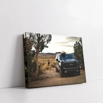 Chevrolet Silverado Black Truck Desert Landscape