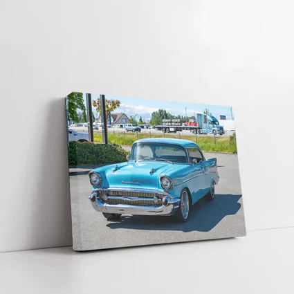 1957 Chevrolet Bel Air Classic Blue Car