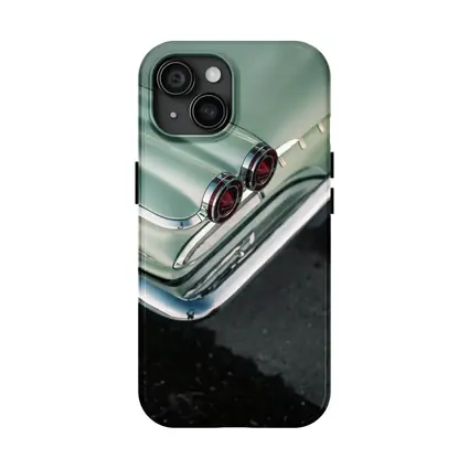 Classic Pontiac Tail Fins Mint Green Street