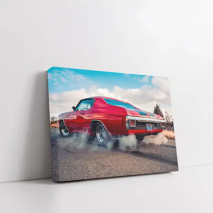 Chevrolet Chevelle SS Burnout Red Muscle Car