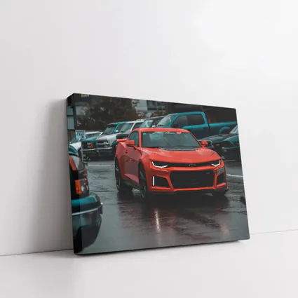 Chevrolet Camaro ZL1 Wet Parking Lot